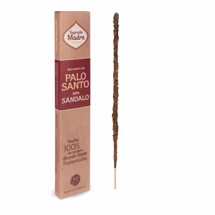 Sagrada Madre Palo Santo füstölők - Sagrada Madre - Palo Santo with Sandalwood - Palo Santo és Szantálfa Füstölőpálca  A Sagrada Madre Palo Santo tömjén 100%-ban egyedülálló természetes tömjén,  